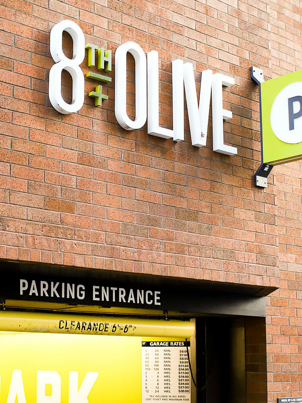 The parking entrance to our dental practice is on 8th street